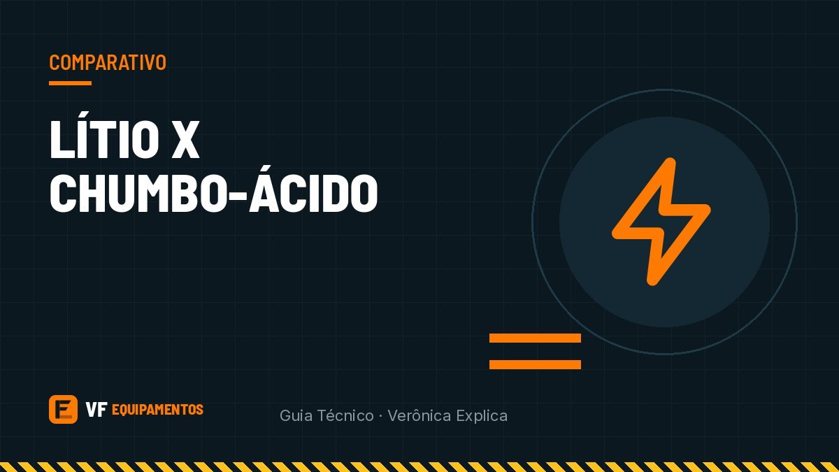 Bateria de lítio ou chumbo-ácido para empilhadeira: qual compensa?