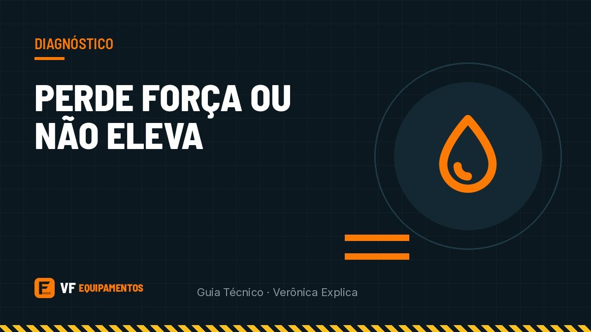 Empilhadeira perde força ou não eleva a carga: causas e o que fazer