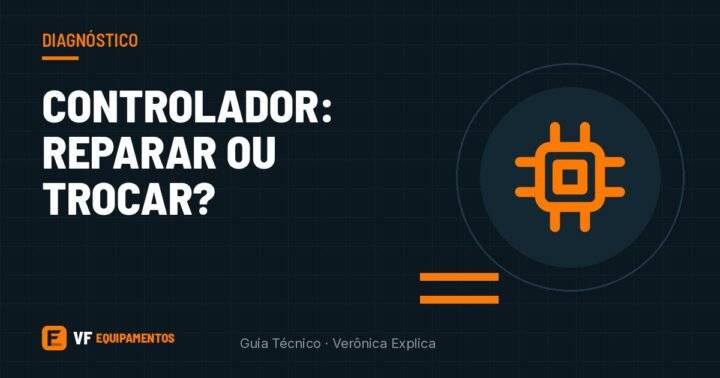 Controlador da empilhadeira com erro: reparar ou trocar?